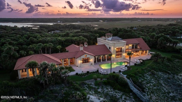 1185 Ponte Vedra Blvd, Ponte Vedra Beach, FL 32082 - aerial view at dusk of a view of trees