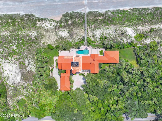 1185 Ponte Vedra Blvd, Ponte Vedra Beach, FL 32082 - drone / aerial view of a pool area and a tree filled landscape