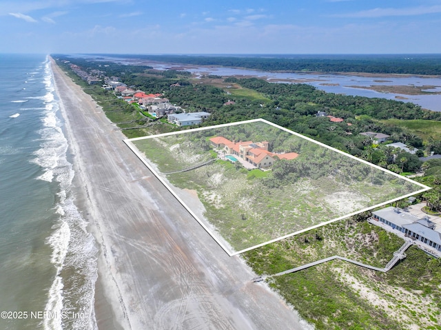 1185 Ponte Vedra Blvd, Ponte Vedra Beach, FL 32082 - aerial overview of property's location featuring a nearby body of water and property parcel outlined