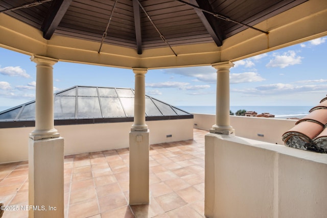 1185 Ponte Vedra Blvd, Ponte Vedra Beach, FL 32082 - view of patio / terrace featuring a gazebo and a water view