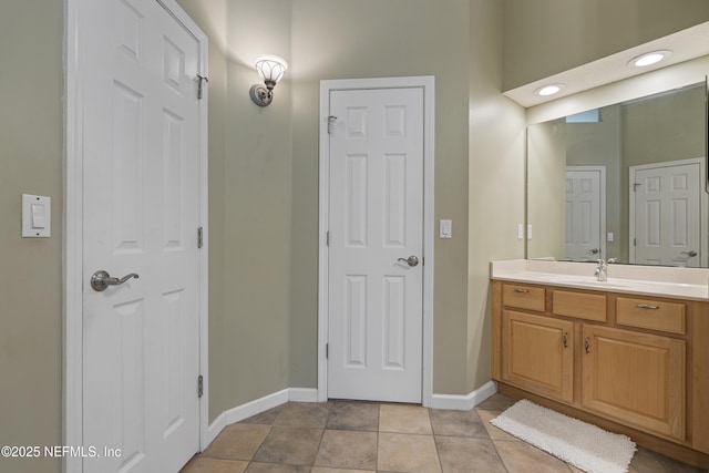 312 Bartram Trl, Saint Johns, FL 32259 - bathroom featuring vanity and tile patterned flooring