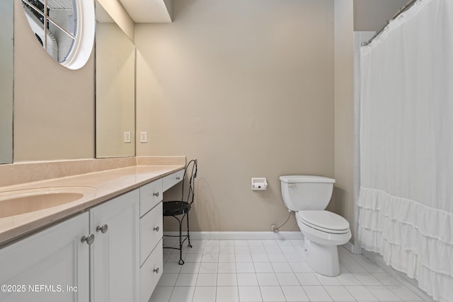 312 Bartram Trl, Saint Johns, FL 32259 - full bath with vanity, tile patterned flooring, and curtained shower