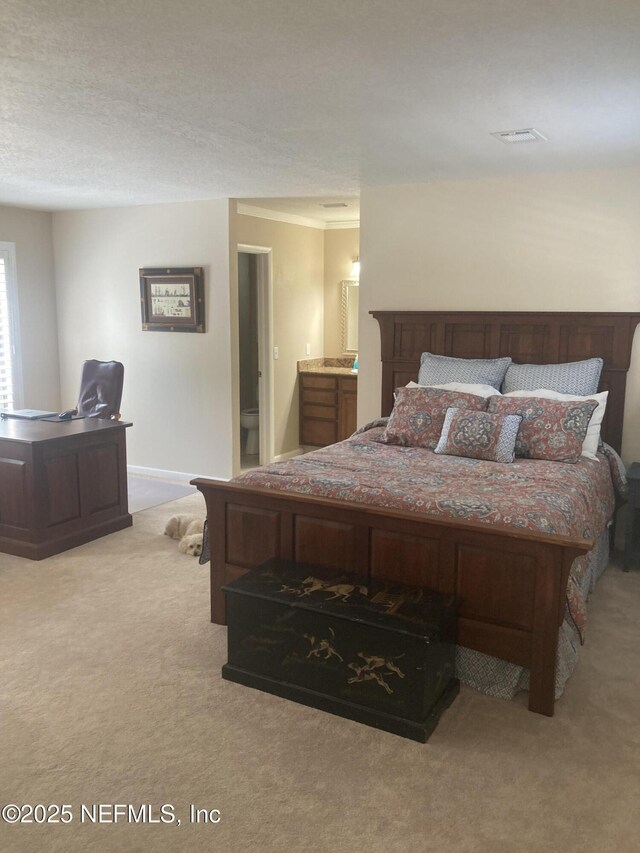 2764 Admirals Walk Dr E, Orange Park, FL 32073 - bedroom with carpet, a desk, and ensuite bathroom