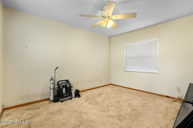2305 Broward Rd, Jacksonville, FL 32218 - carpeted spare room with baseboards and ceiling fan