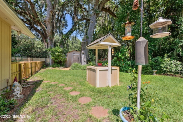 835 Fountain Dr, Fernandina Beach, FL 32034 - view of yard with a storage shed