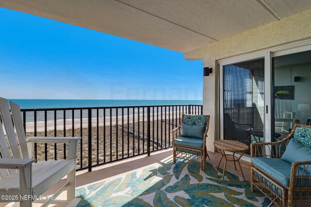 3350 S Fletcher Ave Unit C5, Fernandina Beach, FL 32034 - balcony featuring view of water and beach