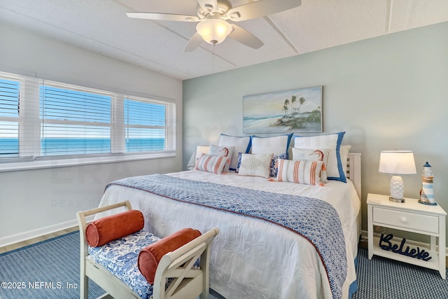 3350 S Fletcher Ave Unit C5, Fernandina Beach, FL 32034 - bedroom with a ceiling fan and baseboards
