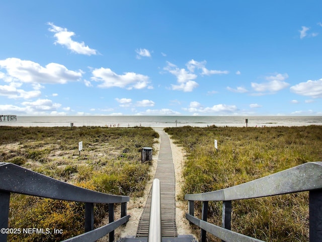 3350 S Fletcher Ave Unit C5, Fernandina Beach, FL 32034 - view of yard featuring view of water and beach