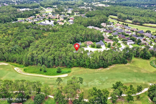 2502 Willow Creek Dr, Fleming Island, FL 32003 - aerial view of property and surrounding area with a local golf course and nearby suburban area