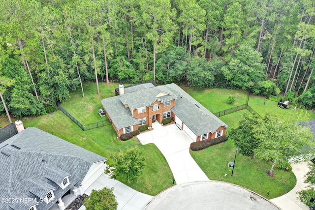 2502 Willow Creek Dr, Fleming Island, FL 32003 - aerial view of property and surrounding area with a forest