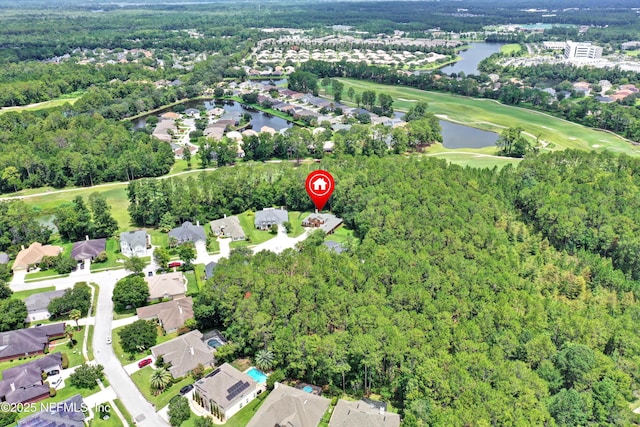 2502 Willow Creek Dr, Fleming Island, FL 32003 - aerial view of property and surrounding area with nearby suburban area