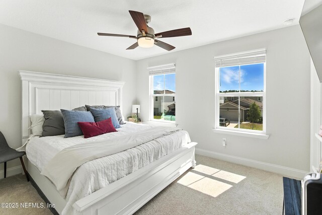 133 Wambaw Dr, Saint Johns, FL 32259 - bedroom with light carpet and a ceiling fan