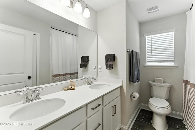 133 Wambaw Dr, Saint Johns, FL 32259 - bathroom with double vanity and tile patterned flooring