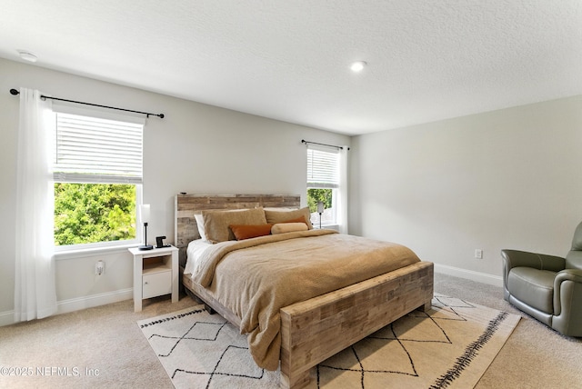 133 Wambaw Dr, Saint Johns, FL 32259 - bedroom with light carpet, multiple windows, and a textured ceiling