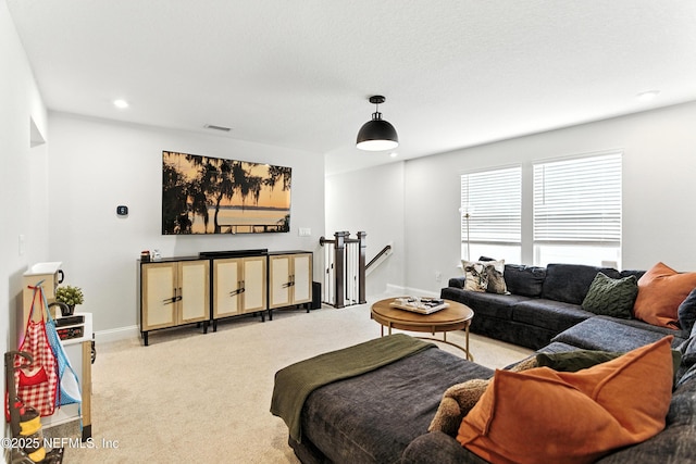 133 Wambaw Dr, Saint Johns, FL 32259 - living area with light carpet and recessed lighting