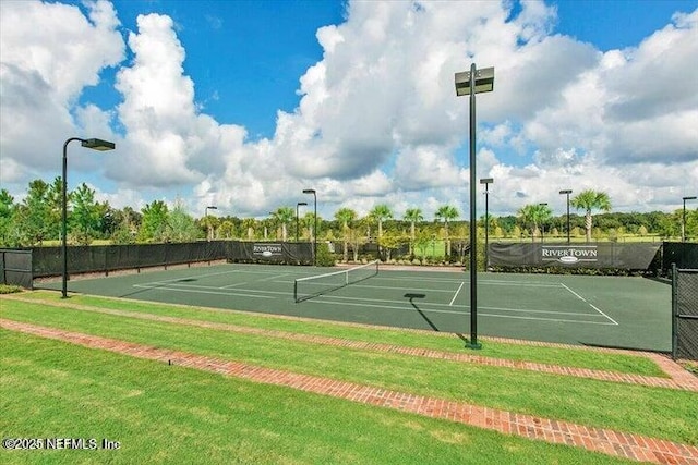 133 Wambaw Dr, Saint Johns, FL 32259 - view of tennis court with community basketball court