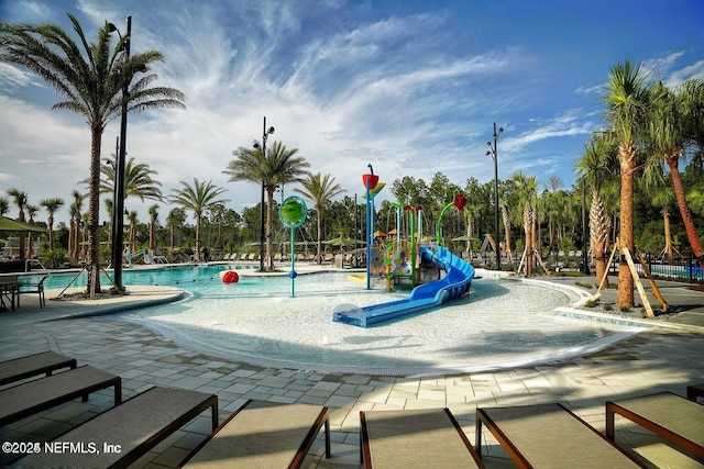 133 Wambaw Dr, Saint Johns, FL 32259 - view of jungle gym featuring a water play area and a community pool