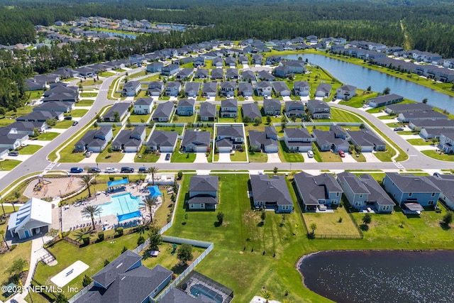 65 Birchfield Ln, Saint Augustine, FL 32092 - aerial view of property and surrounding area with a heavily wooded area and a large body of water