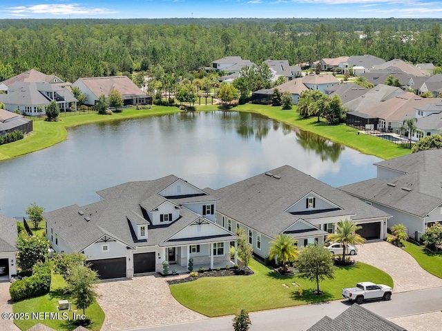 246 Glenneyre Cir, Saint Augustine, FL 32092 - aerial view of residential area with a forest and a large body of water