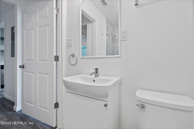 5834 Harris Ave, Jacksonville, FL 32211 - bathroom featuring vanity and wood finished floors