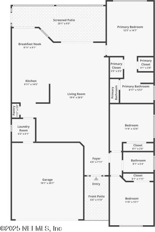644 Casa Fuerta Ln, Saint Augustine, FL 32080 - view of floor plan / room layout