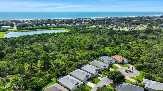 644 Casa Fuerta Ln, Saint Augustine, FL 32080 - aerial view of residential area with a large body of water and a heavily wooded area