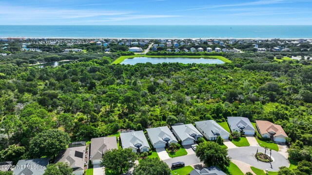644 Casa Fuerta Ln, Saint Augustine, FL 32080 - aerial view of residential area with a large body of water and a forest
