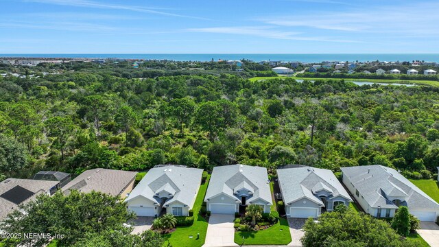 644 Casa Fuerta Ln, Saint Augustine, FL 32080 - aerial perspective of suburban area featuring a nearby body of water and a heavily wooded area