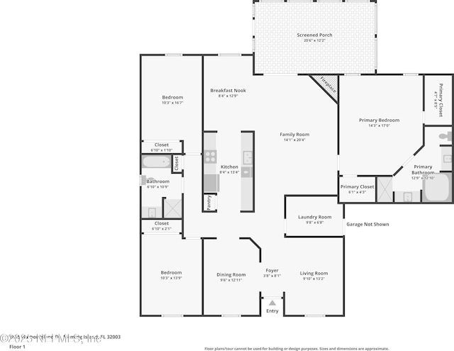 1835 Harbor Island Dr, Fleming Island, FL 32003 - view of property floor plan