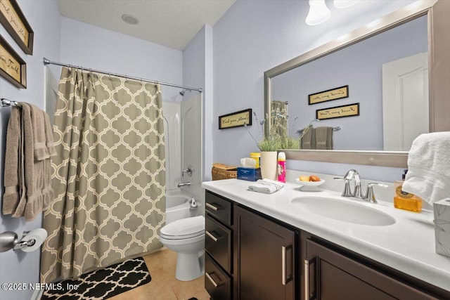 141 Mediterra Ave, Ponte Vedra, FL 32081 - bathroom with vanity, shower / bath combination with curtain, and tile patterned floors