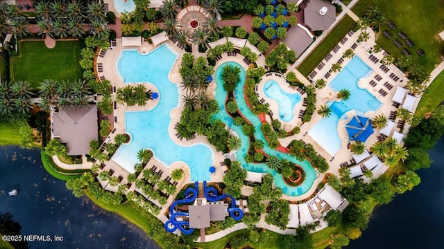 141 Mediterra Ave, Ponte Vedra, FL 32081 - drone / aerial view of a pool area