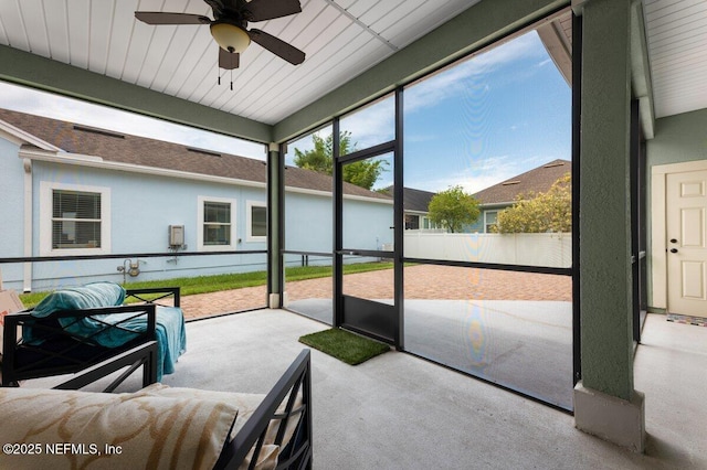 141 Mediterra Ave, Ponte Vedra, FL 32081 - sunroom / solarium featuring ceiling fan