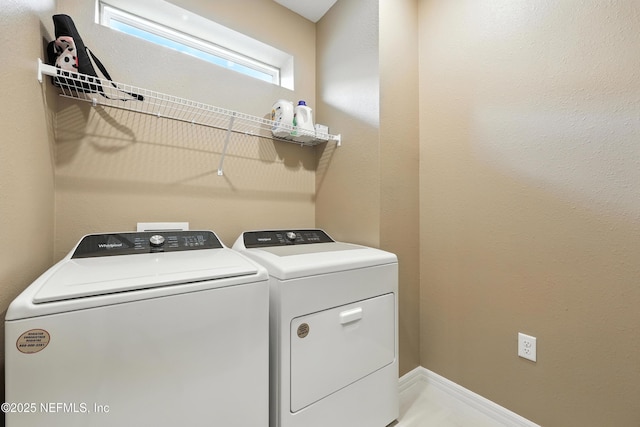 129 Oyster Shell Ter, Ponte Vedra, FL 32081 - washroom with separate washer and dryer and baseboards
