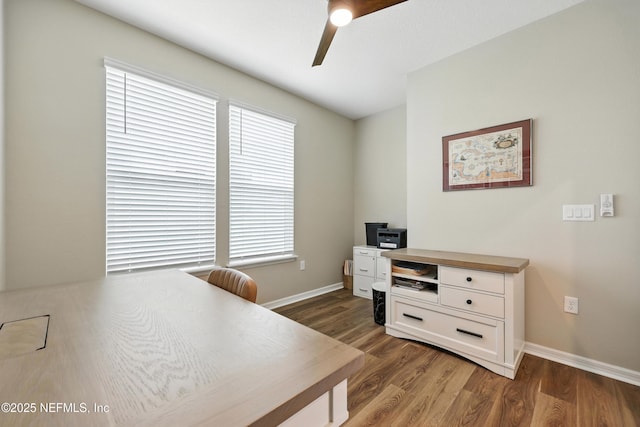 129 Oyster Shell Ter, Ponte Vedra, FL 32081 - office featuring a ceiling fan and wood finished floors