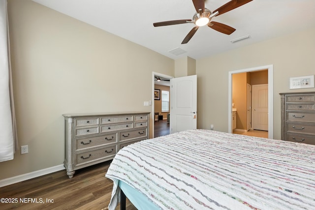129 Oyster Shell Ter, Ponte Vedra, FL 32081 - bedroom featuring dark wood finished floors and a ceiling fan