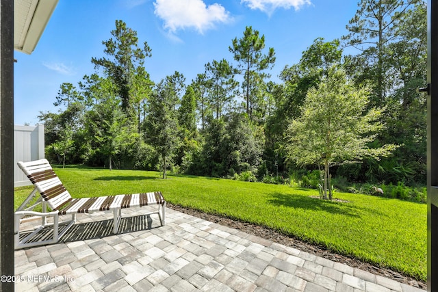 129 Oyster Shell Ter, Ponte Vedra, FL 32081 - view of patio / terrace with view of scattered trees