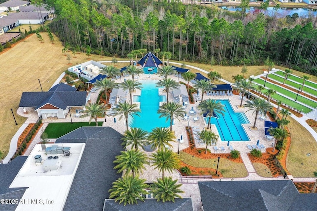 129 Oyster Shell Ter, Ponte Vedra, FL 32081 - drone / aerial view of a pool