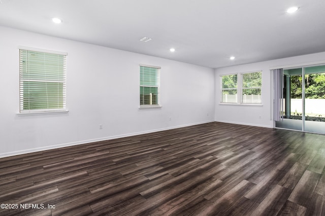 155 Gourd Island Way, Saint Johns, FL 32259 - spare room with dark wood-type flooring and recessed lighting