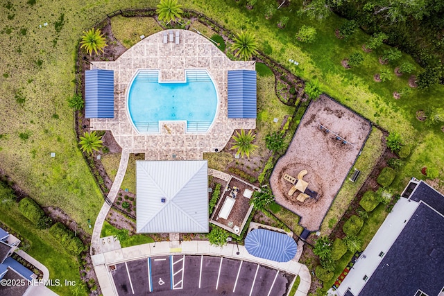 155 Gourd Island Way, Saint Johns, FL 32259 - bird's eye view of a pool