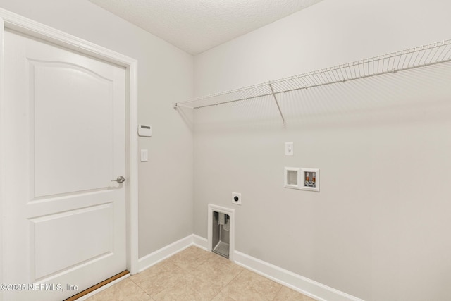 100 Cummer Way, Saint Augustine, FL 32095 - laundry room with electric dryer hookup, hookup for a washing machine, and light tile patterned floors