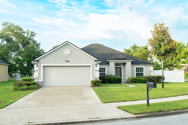 11115 Parkside Preserve Way, Jacksonville, FL 32257 - view of front of property featuring stucco siding, an attached garage, driveway, and roof with shingles