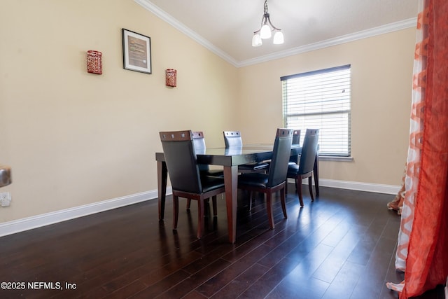11115 Parkside Preserve Way, Jacksonville, FL 32257 - dining room featuring ornamental molding and dark wood-type flooring