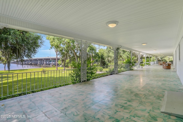 2785 Holly Point Rd E, Orange Park, FL 32073 - view of patio with a water view