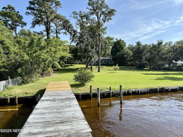2785 Holly Point Rd E, Orange Park, FL 32073 - dock with a water view and view of scattered trees
