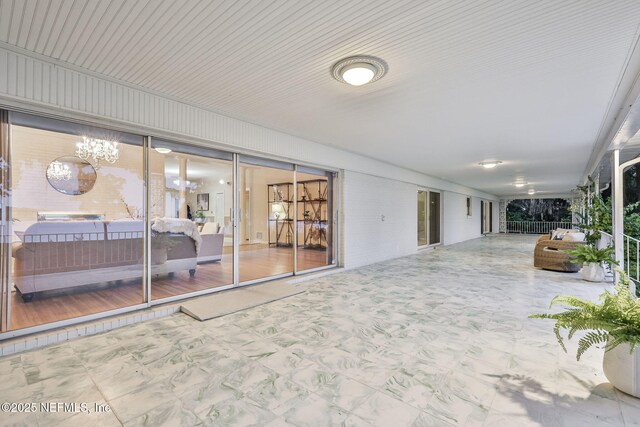 2785 Holly Point Rd E, Orange Park, FL 32073 - view of patio / terrace with a hot tub