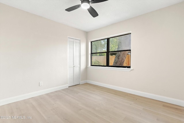 165 Sherry Dr, Atlantic Beach, FL 32233 - unfurnished room with wood finished floors and ceiling fan