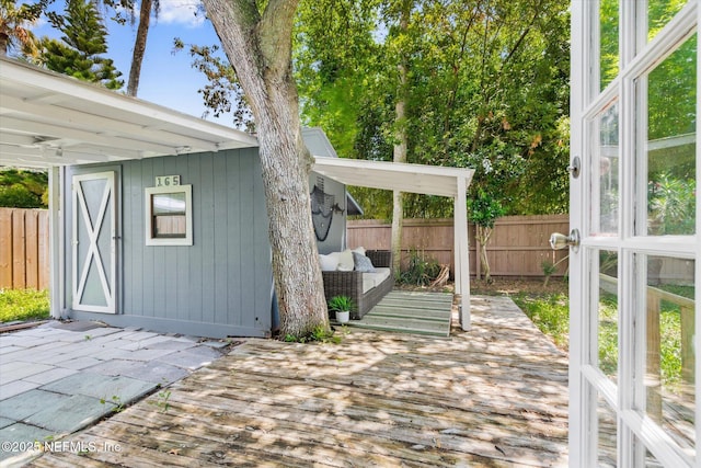 165 Sherry Dr, Atlantic Beach, FL 32233 - deck with a fenced backyard