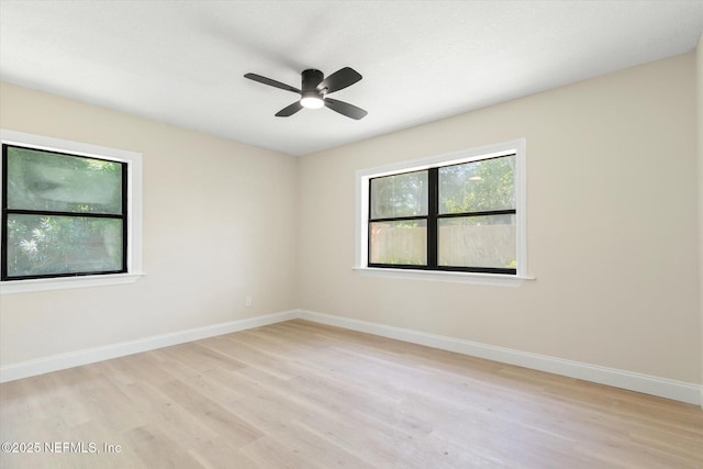165 Sherry Dr, Atlantic Beach, FL 32233 - spare room with wood finished floors and a ceiling fan