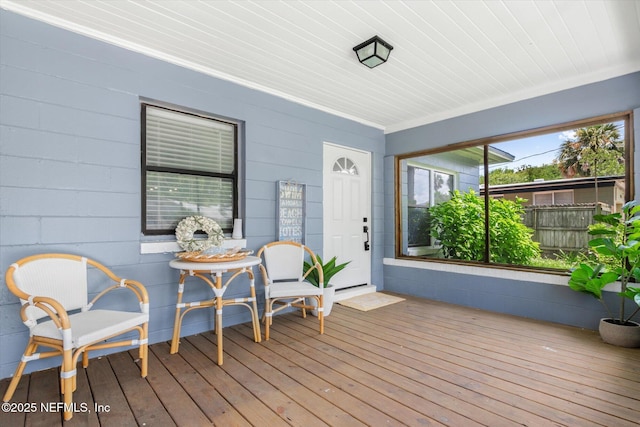165 Sherry Dr, Atlantic Beach, FL 32233 - view of wooden terrace