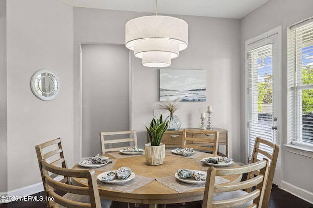 168 Bronson Pkwy, Saint Augustine, FL 32095 - dining room with baseboards and dark wood-style floors